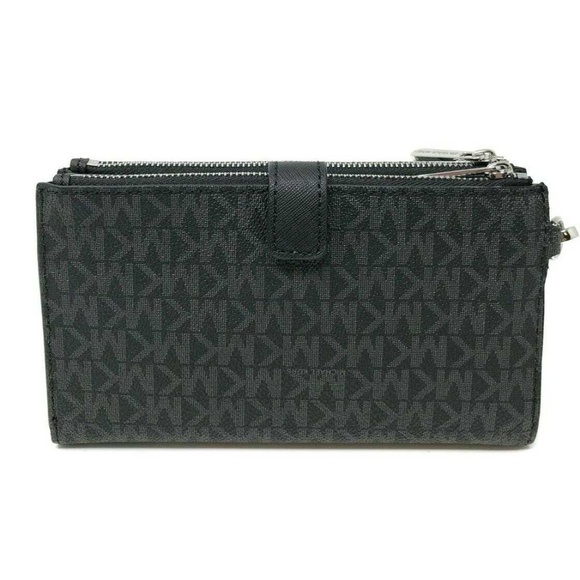 Michael Kors MK Jet Set Travel Double Zip Wallet - Picture 2 of 8